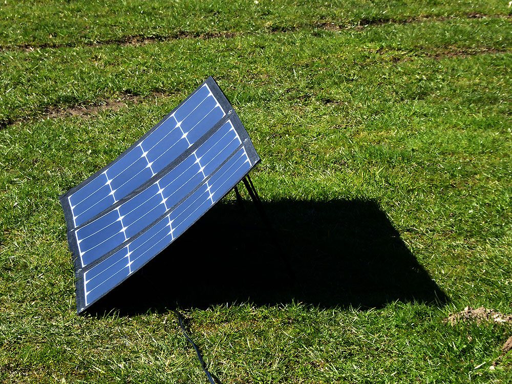 Faltbares Solarmodul mit Laderegler, 110Wp